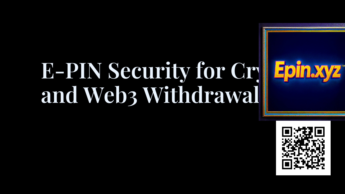 Epin.xyz™ social card for E-PIN Security for Crypto and Web3 Withdrawals