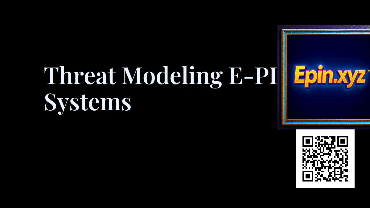 Epin.xyz™ social card for Threat Modeling E-PIN Systems